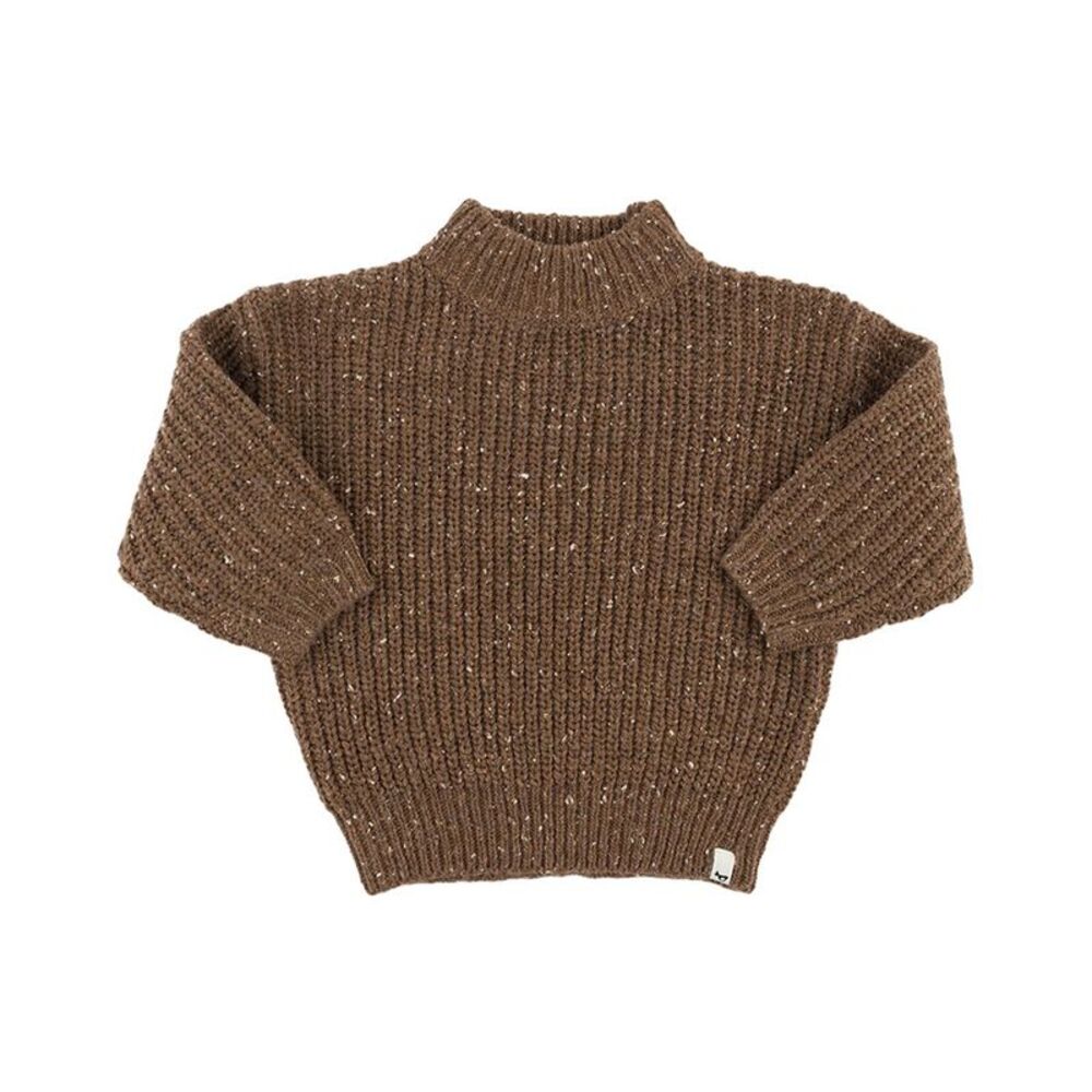 Oh Baby! Girls  Speckle Knit Grandpa Knitted Pullover